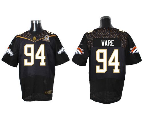 Nike Broncos #94 DeMarcus Ware Black 2016 Pro Bowl Men's Stitched NFL Elite Jersey